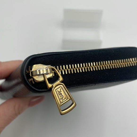 YSL EUC Black Leather Wallet - Picture 7 of 11